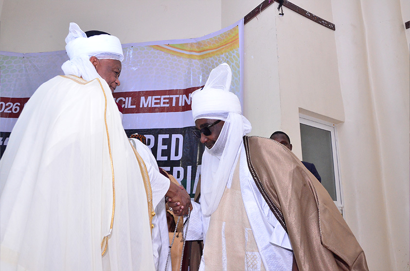 His Eminence Sultan of Sokoto Muhammad Sa’ad Abubakar, CFR, mni and Emir of Zazzau (His Highness Mallam Ahmed Nuhu Bamalli, CFR)